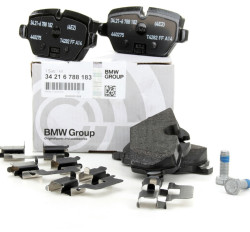 Plaquettes de freins ARRIERE avec témoin d'usure - BMW Série 1 E81 E82 E87 E88 (116i / 116d / 118i / 118d / 120i)