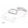 Joint de lunette arrière pour BMW Série 3 E30